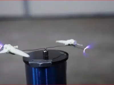 Ionwind Thruster assisted helicopter Rotor - Concept 3D model