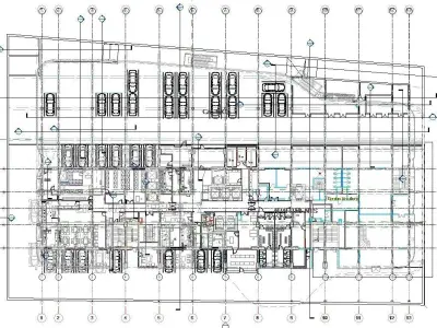 Hotel in Revit 3D model
