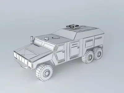 The commander voevaya mobile machine Free 3D model