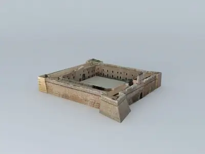 CASTLE-FORTRESS SANTA POLA Free 3D model