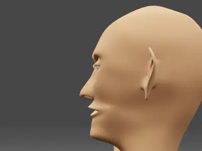 cartoon man 3d model Low-poly 3D model