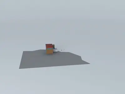 Pool 2 lego brick Free 3D model