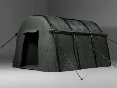 Military tent PBR Free low-poly 3D model