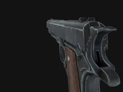 Colt M1911 Low-poly 3D model