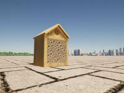 Insect or bee box 3D model