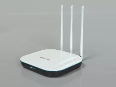 Wi-Fi Router Low-poly 3D model