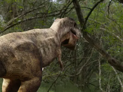 T-Rex Rigged 3D Model Low-poly 3D model