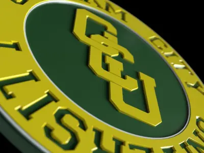 Gotham city university logo 3D model 3D model