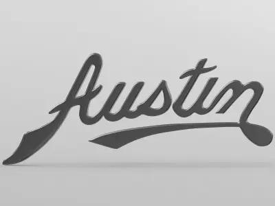 austin logo 3D model