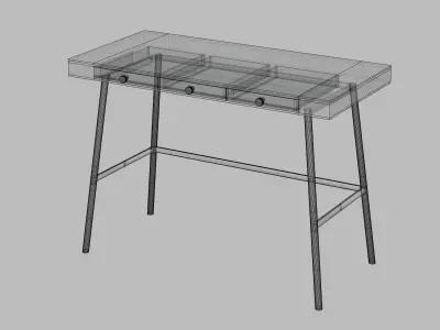 Ikea Lillasen desk Free low-poly 3D model