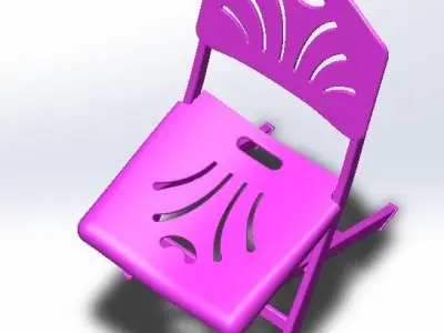 Chair folding 3D model purchase