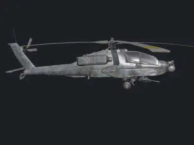 AH64 Apache 3D LowPoly Model Low-poly 3D model