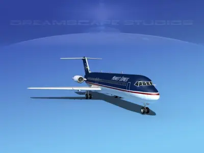 Douglas DC-9-40 Midwest Express 3D model