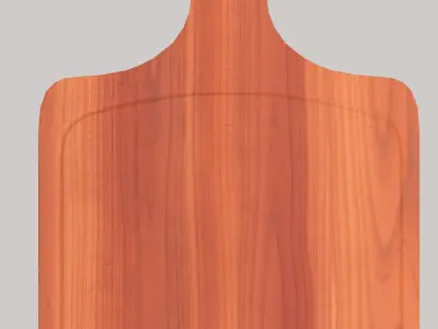 Wooden chopping board Free low-poly 3D model order