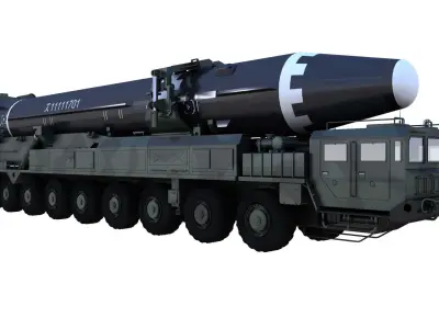 Hwaseong15 launch vehicle 3D model 3D model