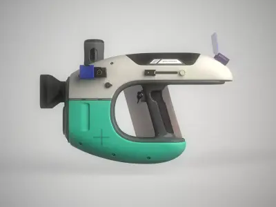 Sci-fi Weapon - Grenade Ball Launcher Low-poly 3D model