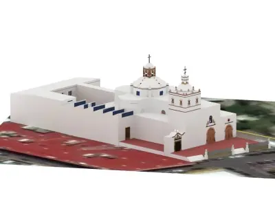 Iglesia de San Francisco Low-poly 3D model