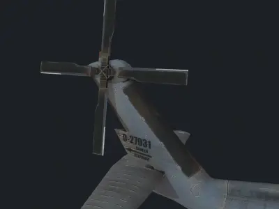 UH-60 Black Hawk Low-poly 3D model