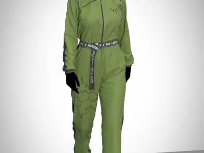 Toxic jumpsuit cloth  3D model