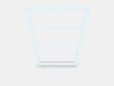 SKYTTA Sliding door frame 3 Low-poly 3D model