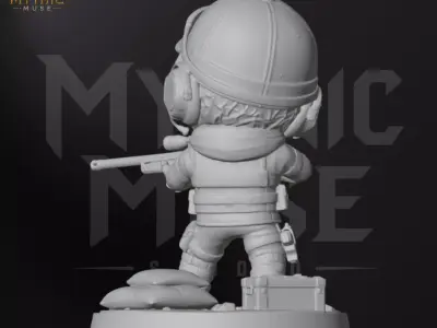 Sniper Military STL Model for 3D Printing 3D print model