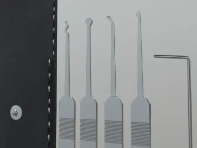 Lock Pick Low-poly 3D model
