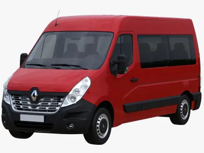 Renault Master L2H2 passenger minibus 3D model