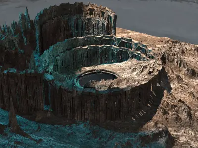 Alien desert ruins 1 3D model