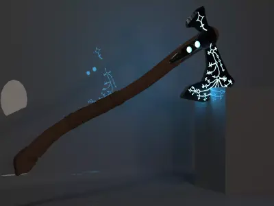 Leviofan  kratos ax  God of war 3D model