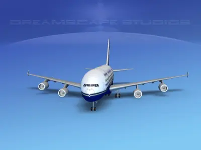Airbus A380-800 Air Charter Intl 3D model