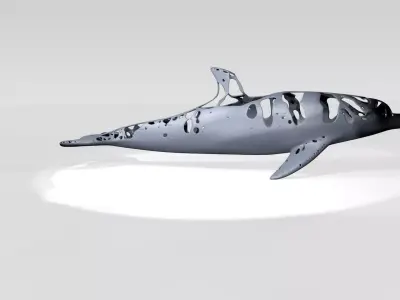 Dolphin Dust Voronoi 3D model