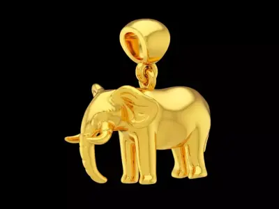 Elephant pendant free Free 3D print model