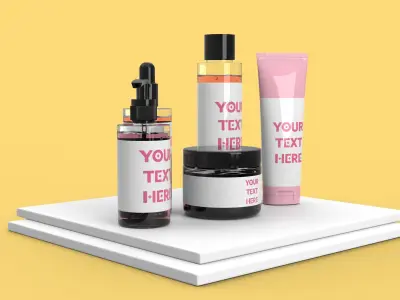 Skin Care Products 3D model