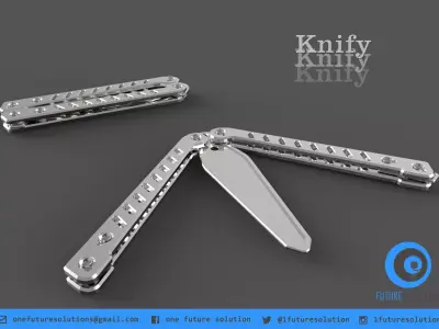 Knify folding knife Free 3D model