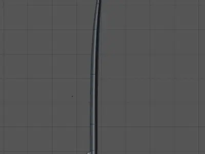 Fish Pattern Wooden Surfboard Free 3D model