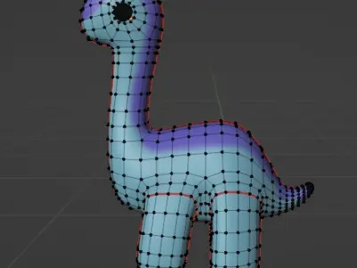 Dinosaurs plushies 3D model