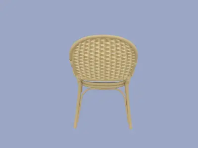 wicker chair 3D model buy