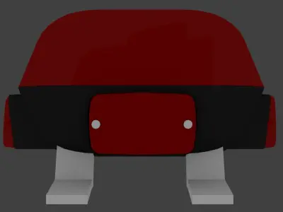 Generic Emergency Light Bar Low-poly 3D model