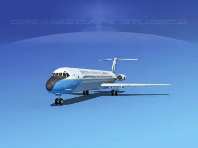 Douglas C-9-50 Nightingale US Government 3D model