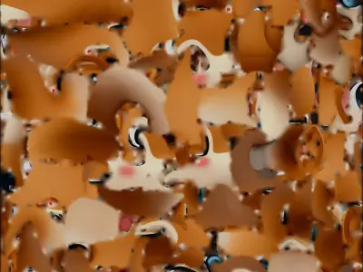 Cute Cartoon Squirrel 3D Model Low-poly 3D model