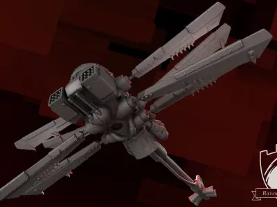 Ork Jet Ornithopter 3D print model