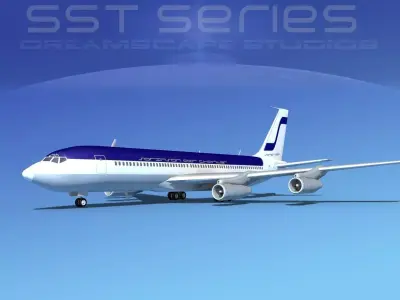 Boeing 707-320 SS Sorenson Charter 3D model