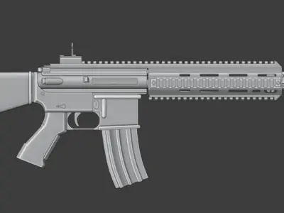 Heckler and Koch HK-416 German Assault Rifle Free 3D model