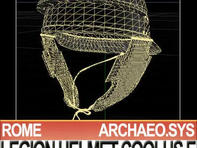 Roman Legionary Helmet Coolus E 1stBC 1stAD 3D model