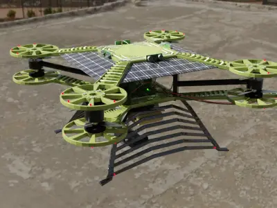 real scale Drone Free 3D model
