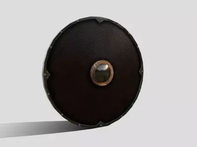 Boromir Shield Low-poly 3D model