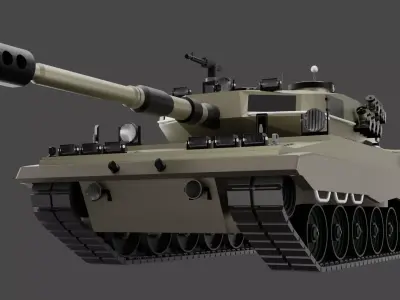 LEOPARD-2A5 TANK 3D MODEL 3D model