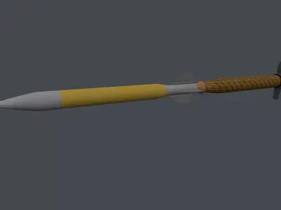 Hermes A missile KA-52 Low-poly 3D model