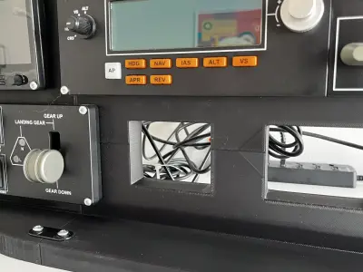 Flight Simulator Cockpit for Logitech Saitek Panels TobiiTracker 3D print model