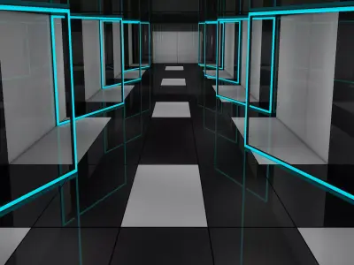 Sci Fi Interior 3D model 86